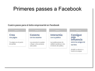 Primeres passes a Facebook

 