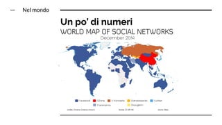 Nel mondo
Un po’ di numeri
 