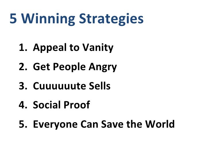 5 winning strategies for getting