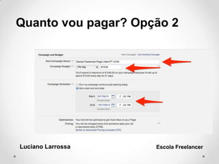 Luciano Larrossa Escola Freelancer
Quanto vou pagar? Opção 2
 