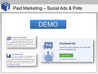 Paid Marketing – Social Ads & PollsDEMO