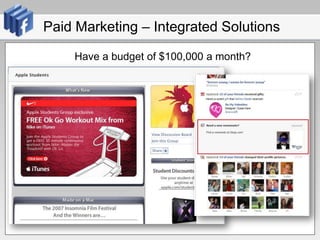 Paid Marketing – Integrated SolutionsHave a budget of $100,000 a month?