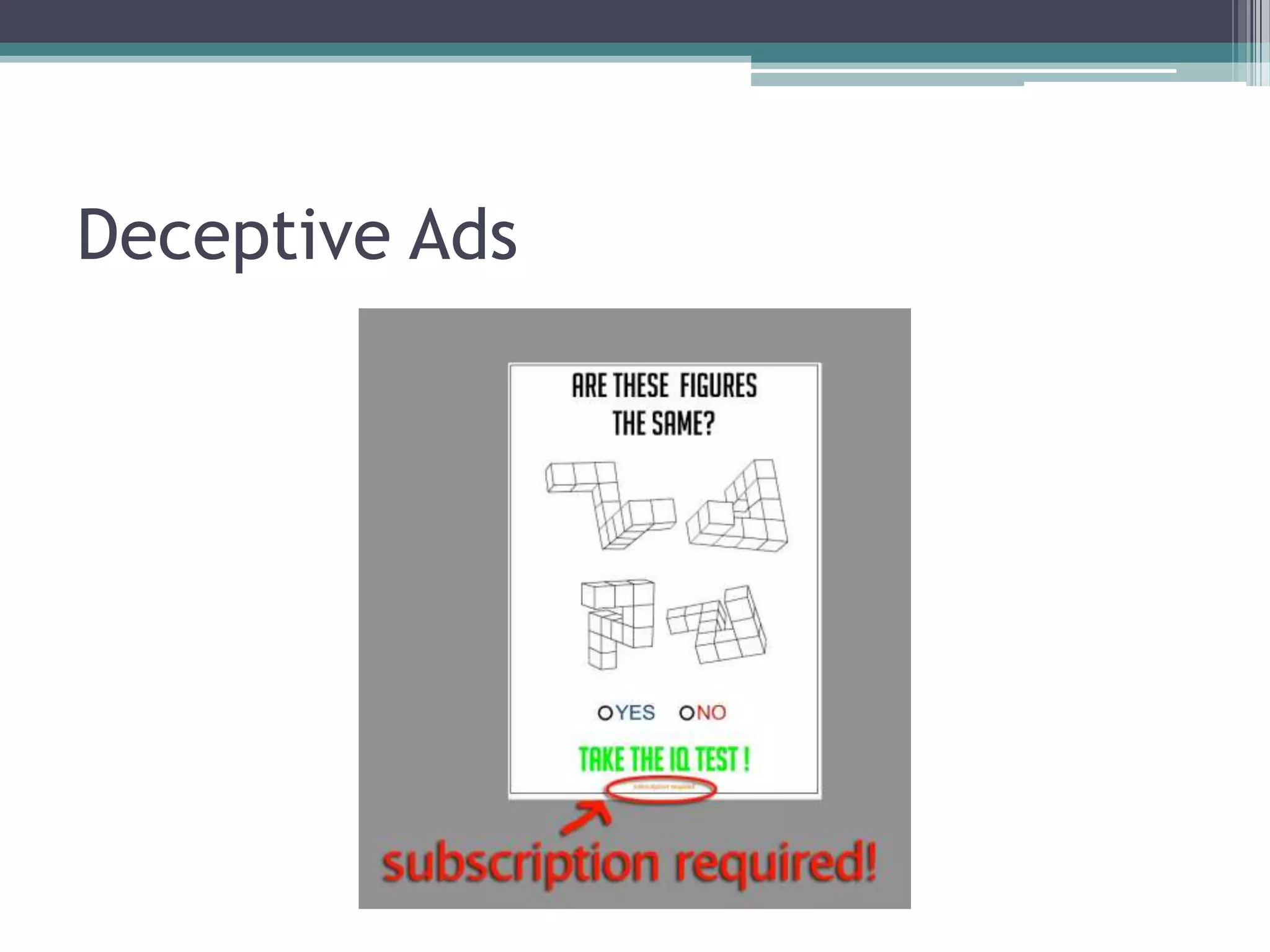Deceptive Ads