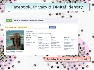 Decide how much info is ok. 