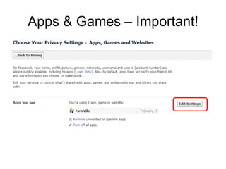 Apps & Games – Important!
 
