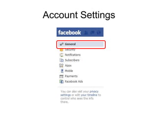Account Settings
 