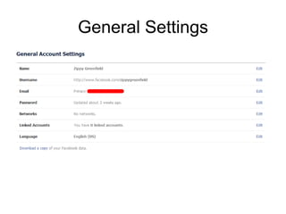 General Settings
 