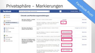 Privatsphäre – Markierungen
 