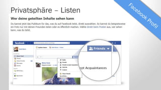 Privatsphäre – Listen
 