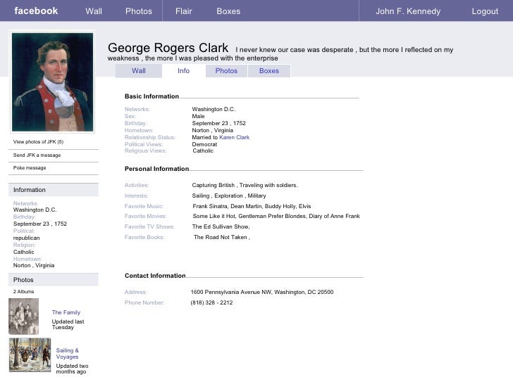 sample facebook page