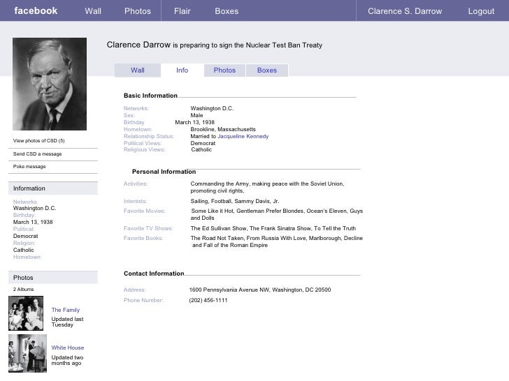 sample facebook page
