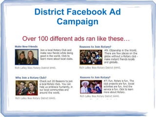 District Facebook Ad
         Campaign
And these…
 