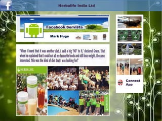 Company-Project
Herbalife India Ltd
Facebook Servista
Mark Huge
Connect
App
 