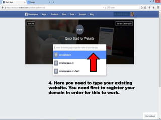 How to Create Facebook social plugin html code | PPTX