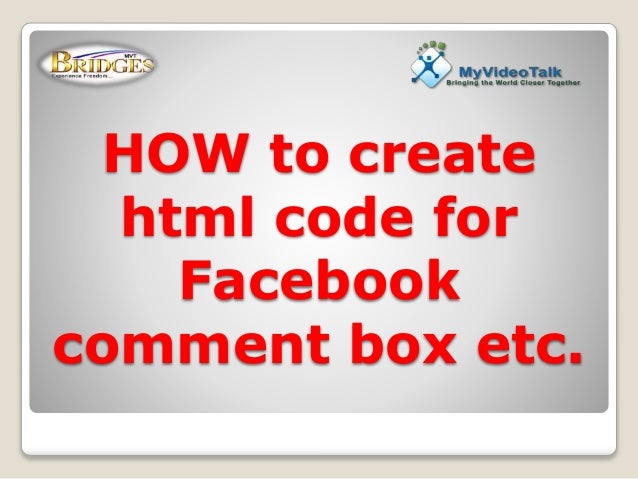 How to Create Facebook social plugin html code