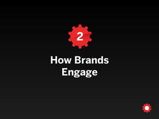 brand following(where people go to follow brands)
Facebook also leads in
 