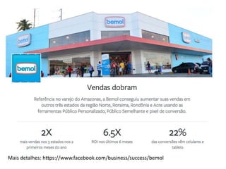 Mais detalhes: https://www.facebook.com/business/success/bemol
 