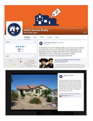 Facebook static page   Select Service Realty
