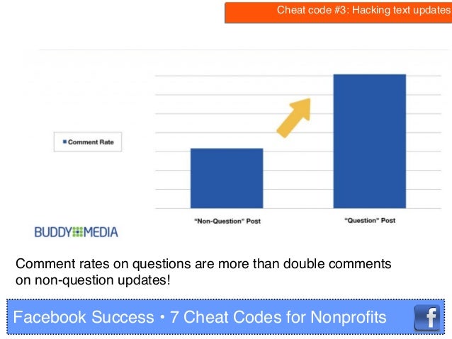Facebook success: 7 Cheat Codes for Nonprofits Facebook success: 7 Cheat Codes for Nonprofits