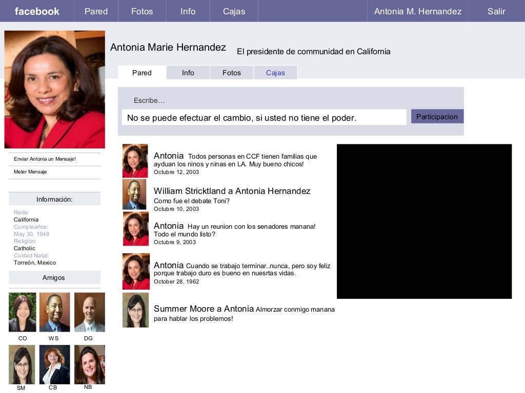 Facebook template for spanish proj