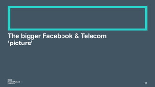The bigger Facebook & Telecom
‘picture’
11
 