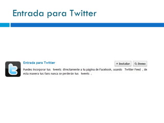 Entrada para Twitter 