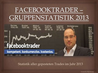 Statistik aller geposteten Trades im Jahr 2013
Created by Nico Kramp

 