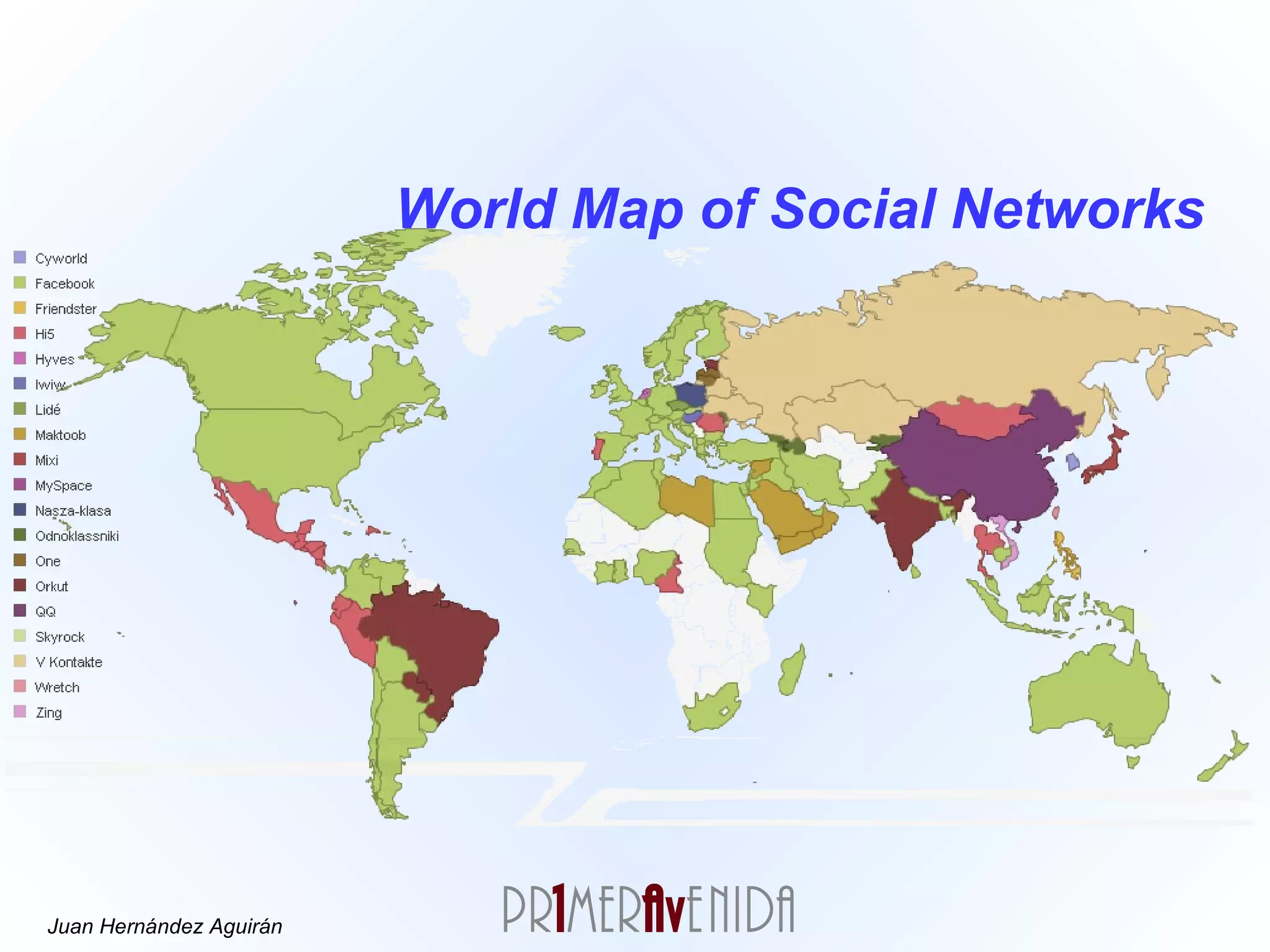 World Map of Social Networks 