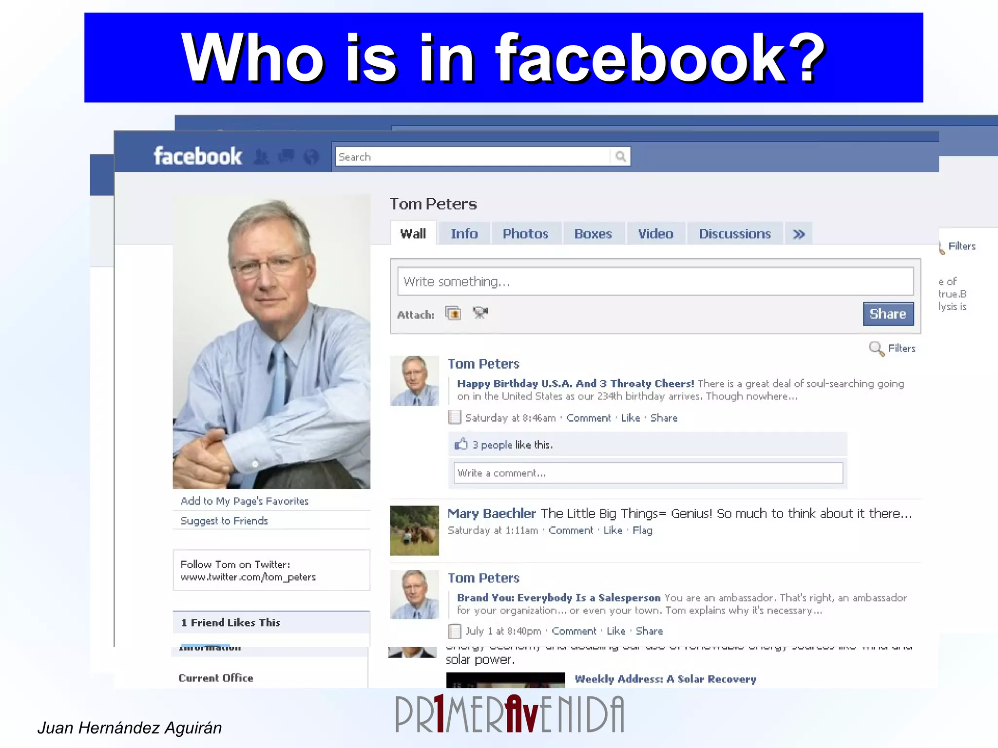 Who is in facebook? 