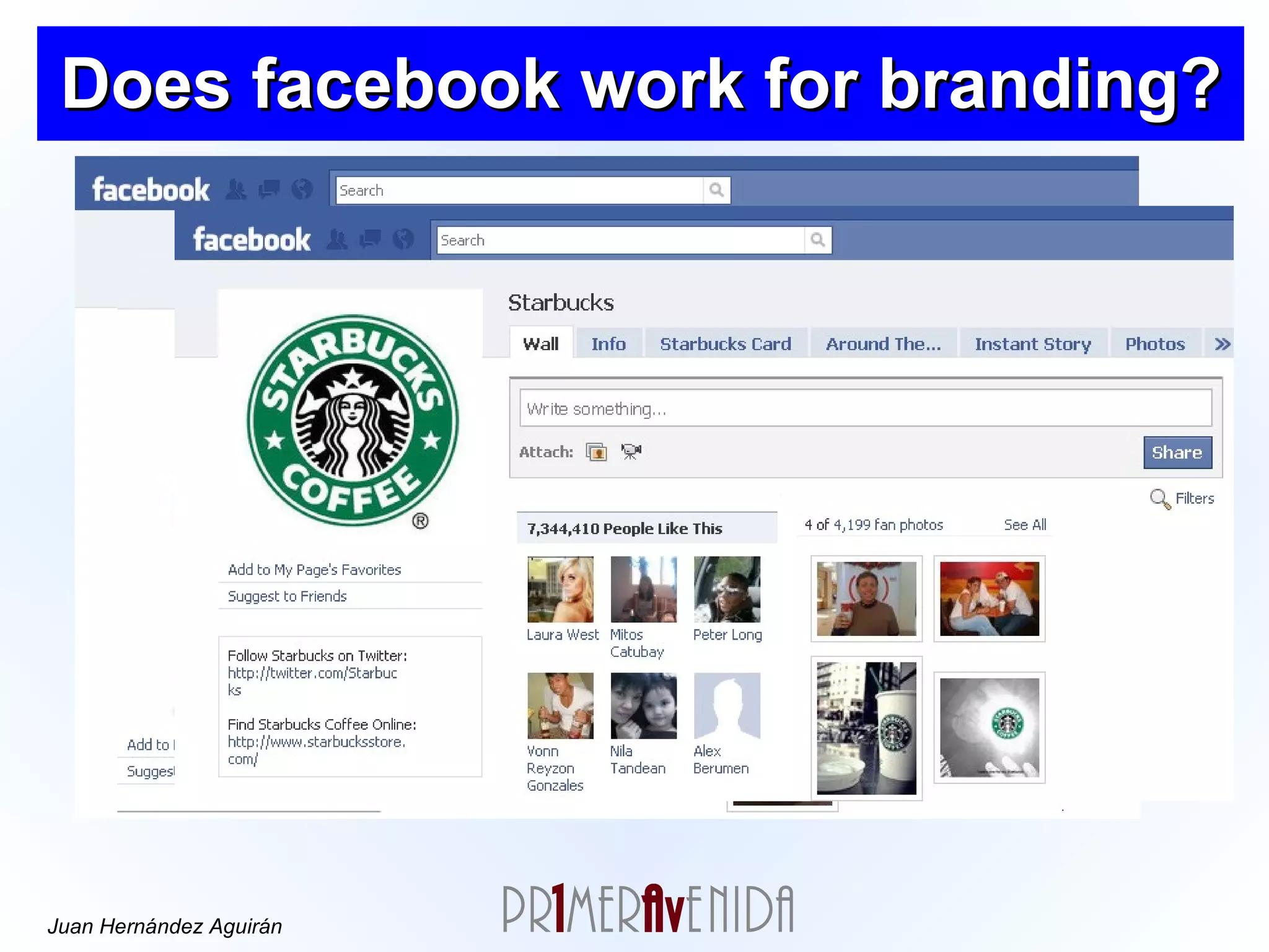 Does facebook work for branding? More than  250.000 websites   integrated   Top 100 websites  have  integrated  with Facebook 