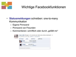 Die wichtigste Funktion in FacebookTeilenInformationenFotosVideosLinks