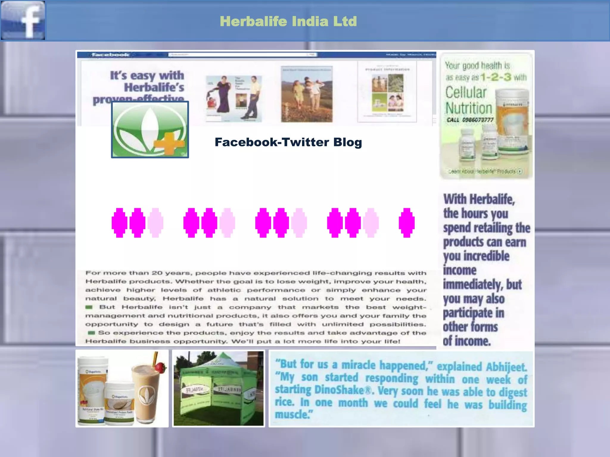 Download-Application
Company-Project App
Herbalife India Ltd
Facebook-Twitter Blog