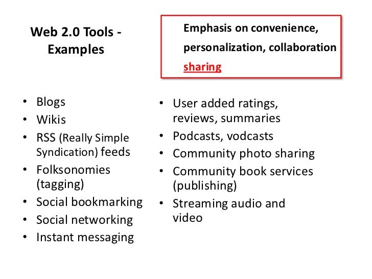  2.0 Tools & Applications in L ibraries CIL 2012