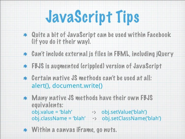Front-End Development for Facebook
