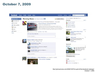October 7, 2009
http://joshuamorse.com/2009/10/07/im-part-of-the-facebook-redesign/
October 7, 2009
 