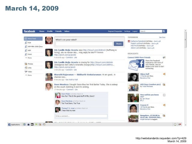 Facebook Ui Evolution