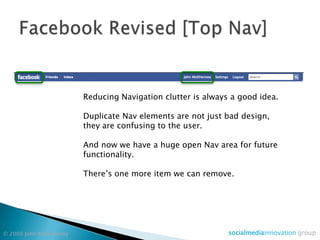 Facebook UI Simplified (Case Study)