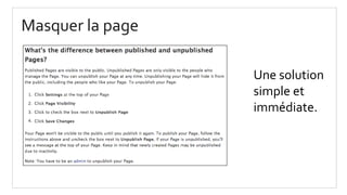 Masquer la page
Une solution
simple et
immédiate.
 