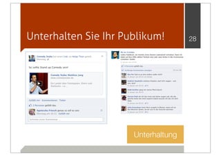 Unterhalten Sie Ihr Publikum!        28




                      Unterhaltung
 