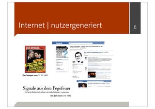 Internet | nutzergeneriert                             6




 Der Spiegel vom 17.10.1982




                              Die Zeit vom 8.10.1982
 