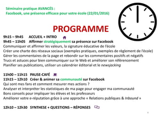 Facebook Une Presence Efficace Pour Votre Ecole