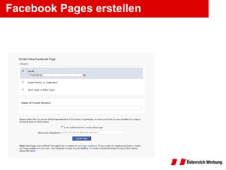 Facebook Pages erstellen 