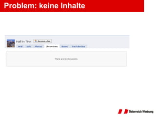 Problem: keine Inhalte 