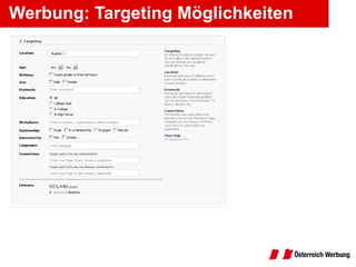 Werbung: Targeting Möglichkeiten 