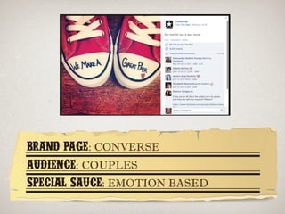 BRAND PAGE: CONVERSE
AUDIENCE: COUPLES
SPECIAL SAUCE: EMOTION BASED
 