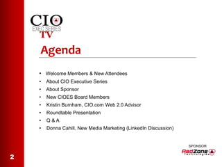 AgendaWelcome Members & New Attendees