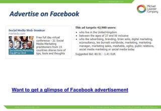 Advertise on Facebook




Want to get a glimpse of Facebook advertisement
 