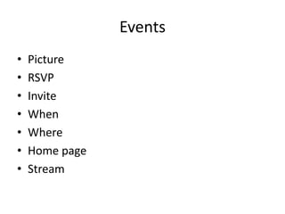 EventsPictureRSVPInviteWhenWhereHome pageStream