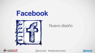 Facebook
Nuevo diseño
@econred #webinareconred @iciarsil
 