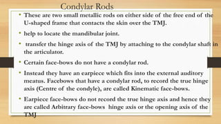 Condylar Rods FACEBOW SEMINAR.pptx